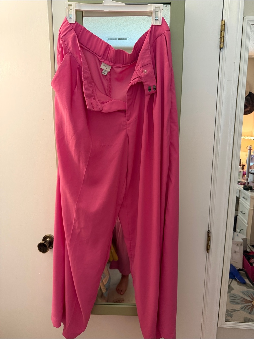 a new day Wide Leg High-Waist Pants in Hot Pink